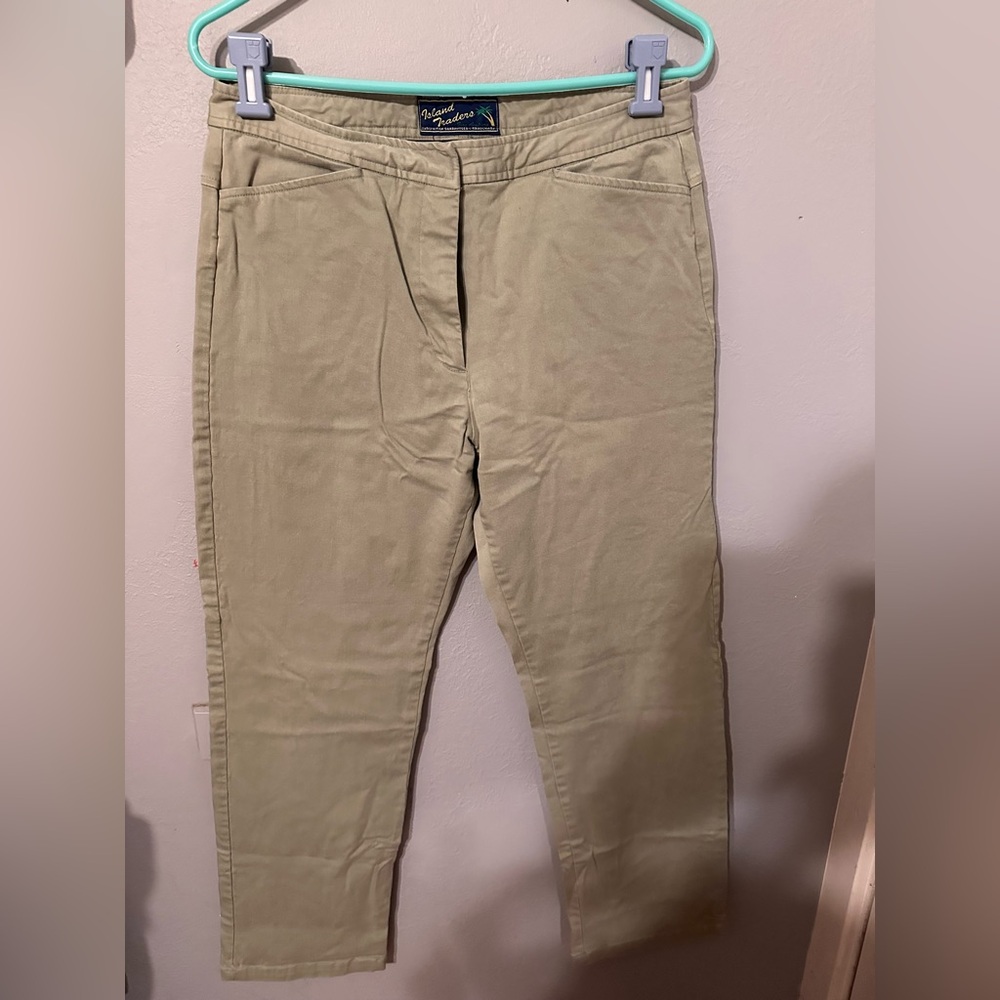 Tan Straight Leg Women's Pants